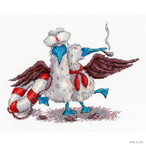 Набор для вышивания "Весёлые моряки" (140х170 мм) — фото, картинка