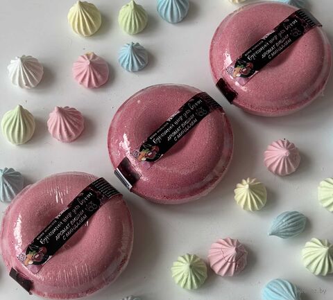 Гейзер для ванн "Пончик. Аромат вишни с миндалем" (120 г) — фото, картинка