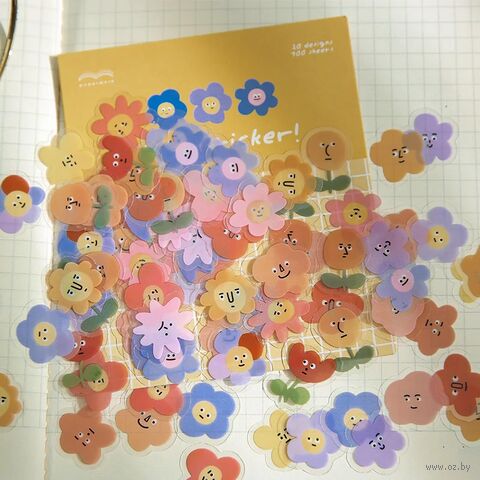 Набор наклеек для скрапбукинга "Flower mood" (100 шт.) — фото, картинка