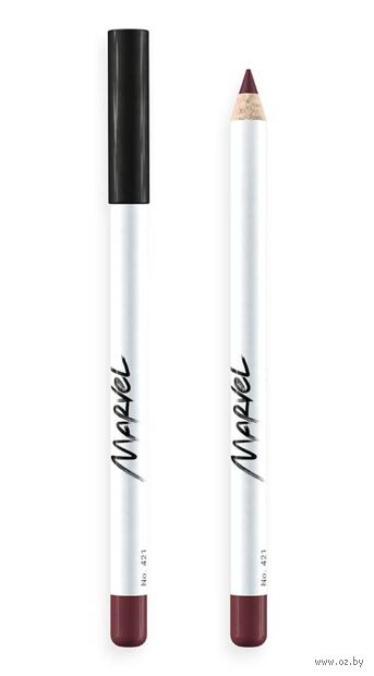 Карандаш для губ "Marvel Cosmetics" тон: 421, коричневый — фото, картинка