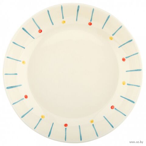 Тарелка глубокая фарфоровая "Карусель" (900 мл) — фото, картинка