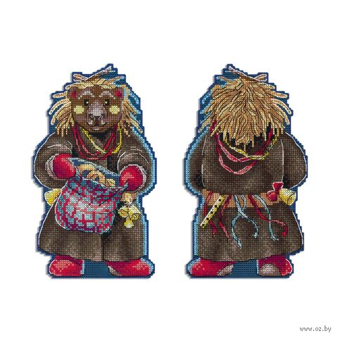 Набор для вышивания на пластиковой канве "Колядки. Мехоноша" (190х110 мм) — фото, картинка