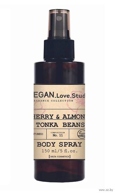 Парфюмированный спрей для тела "Cherry, Almond, Tonka Beans" (150 мл) — фото, картинка