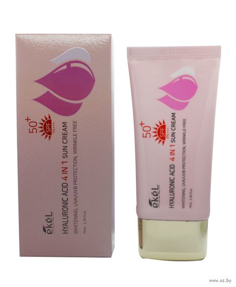 Крем солнцезащитный для лица "Гиалуроновая кислота" SPF 50 (70 мл) — фото, картинка