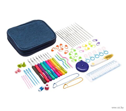 Набор крючков с вязальными принадлежностями "Hobby&Pro" (72 предмета) — фото, картинка