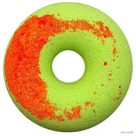 Бомбочка для ванны "Персиковый пончик с киви" (140 г) — фото, картинка