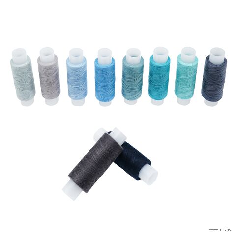 Набор швейных ниток 50/2 "Ассорти №75" (200 м; 10 шт.) — фото, картинка