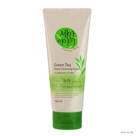 Пенка для умывания "Deep Cleansing Foam. Green Tea" (120 мл) — фото, картинка