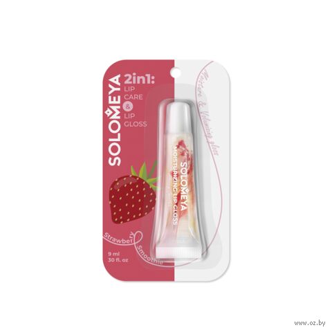 Блеск для губ "Moisturizing Lip Gloss Strawberry Smoothie" (9 мл) — фото, картинка