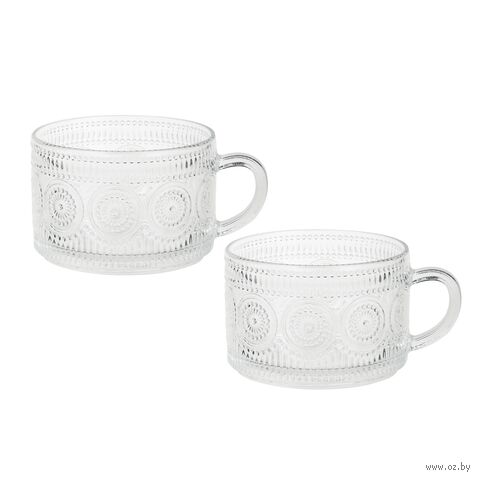 Набор кружек "С узором" (2 шт.; 400 мл) — фото, картинка
