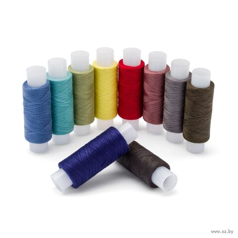 Набор швейных ниток 50/2 "Ассорти №100" (200 м; 10 шт.) — фото, картинка