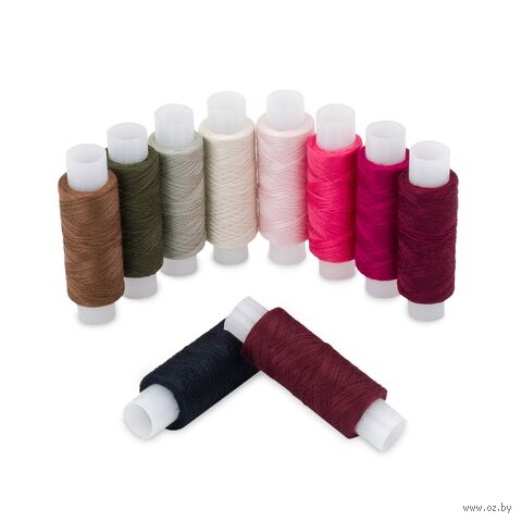 Набор швейных ниток 50/2 "Ассорти №130" (200 м; 10 шт.) — фото, картинка