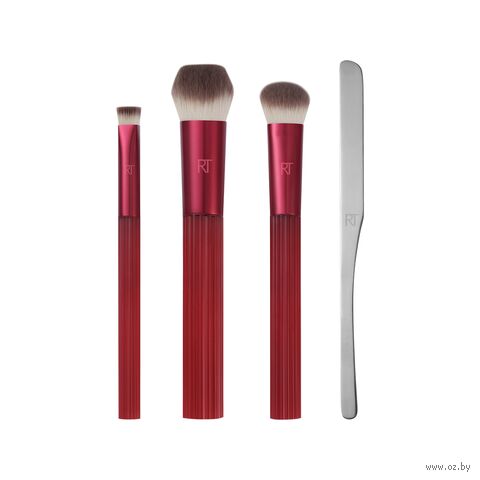 Набор кистей для макияжа "Solar Power Golden Hour Glow Base Set" (4 шт.) — фото, картинка