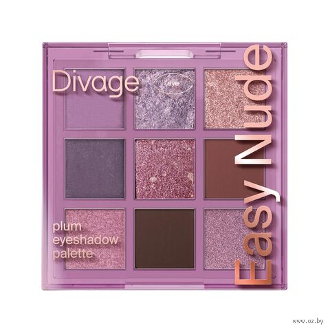 Палетка теней для век "Easy Nude Plum Eyeshadow Palette" тон: plum — фото, картинка