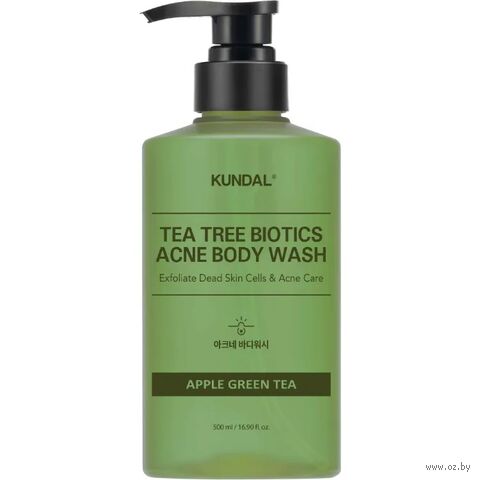 Гель для душа "Tea Tree Biotics Acne Body Wash Apple Green Tea" (500 мл) — фото, картинка