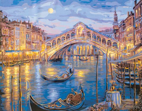 Картина по номерам "Венецианская ночь" (400х500 мм) — фото, картинка
