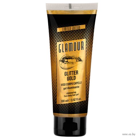 Гель-глиттер для волос, лица и тела "Glamour Glitter Gold" (100 мл) — фото, картинка