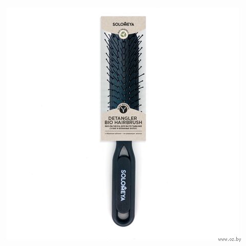 Расческа для волос "Detangler Hairbrush for Wet & Dry Hair Black Aesthetic" — фото, картинка