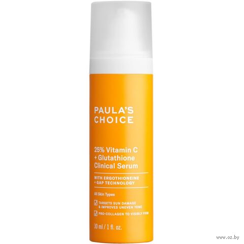 Сыворотка для лица "25% Vitamin C + Glutathione Clinical" (30 мл) — фото, картинка