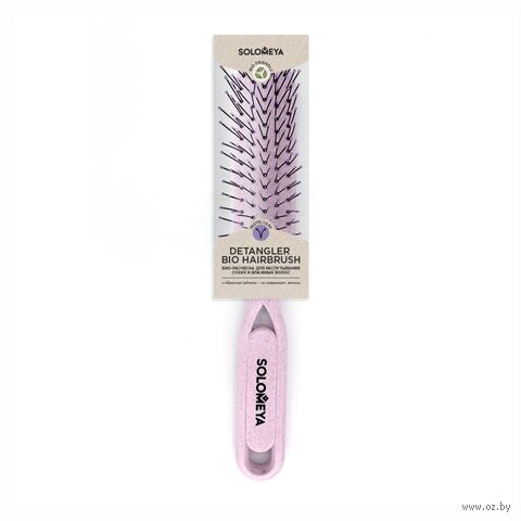 Расческа для волос "Detangler Hairbrush for Wet & Dry Hair Pastel Lilac" — фото, картинка