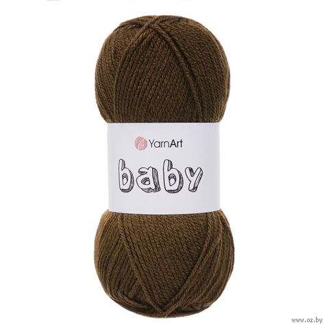 Пряжа "Baby №1182" (50 г; 150 м; коричневый) — фото, картинка