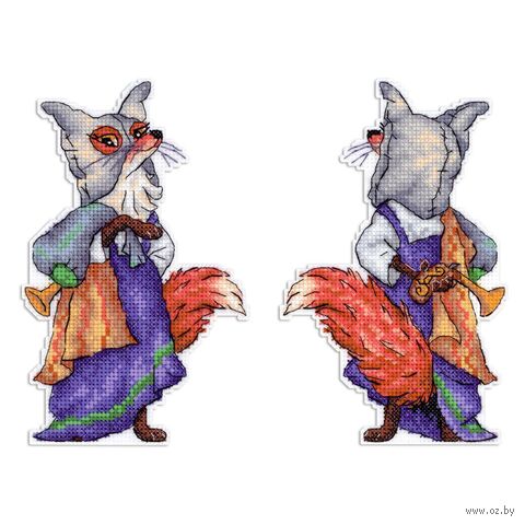 Набор для вышивания на пластиковой канве "Лиса Алиса" (100х170 мм) — фото, картинка