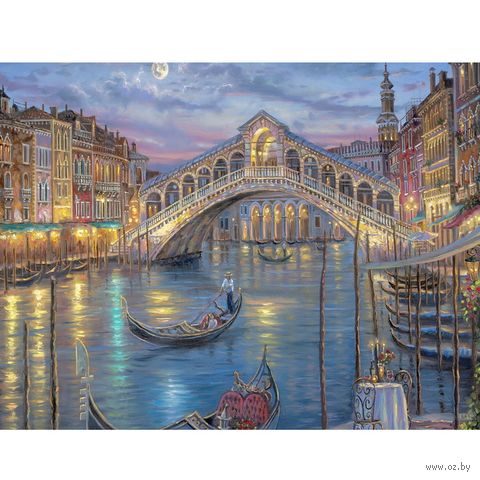 Алмазная вышивка-мозаика "Венецианский мост" (50х65 см) — фото, картинка