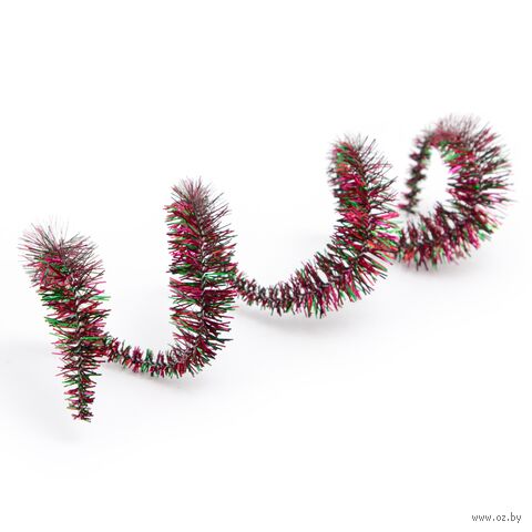 Проволока синельная для творчества "Цветок" (300 мм; 15 шт.; радужный красный) — фото, картинка