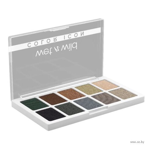 Палетка теней для век "Color Icon 10 Pan Palette" тон: 1114076e, lights off — фото, картинка