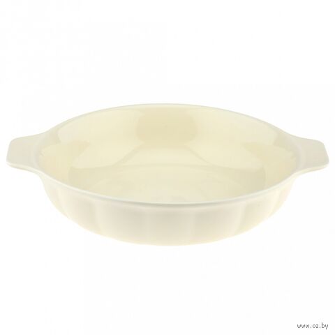 Форма для запекания керамическая "Семейная" (265х68 мм; светло-желтый) — фото, картинка