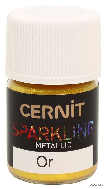 Мика-порошок "CERNIT Sparkling powder. Metallic" (золото; 3 г) — фото, картинка
