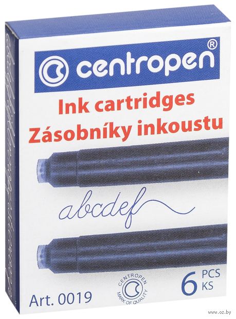 Набор картриджей для перьевой ручки (6 шт.; синие) — фото, картинка