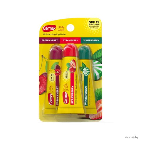 Набор бальзамов для губ "Ассорти" SPF 15 (3х10 г) — фото, картинка