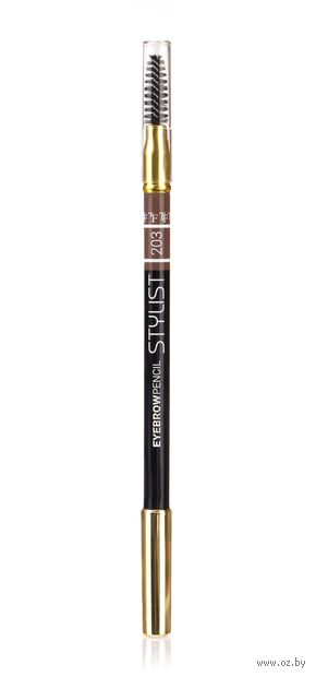 Карандаш для бровей "Eyebrow Pencil Stylist" тон: 203, тёплый блонд — фото, картинка