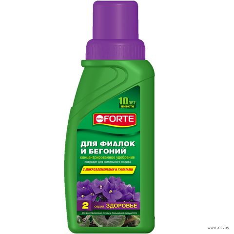 Удобрение органоминеральное "Для фиалок и бегоний" (285 мл) — фото, картинка
