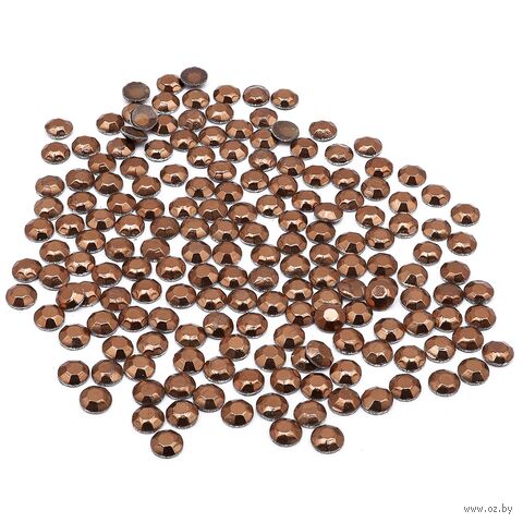 Стразы термоклеевые для рукоделия (2 мм; 150 шт.; коричневый) — фото, картинка