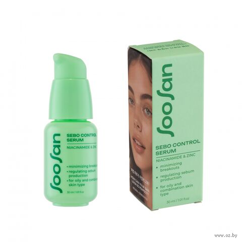 Сыворотка для лица "Sebo control Serum with Niacinamide & Zinc" (30 мл) — фото, картинка