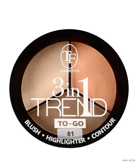 Палетка для скульптурирования лица "Trend To-go Face" тон: 81, розово-бежевый — фото, картинка