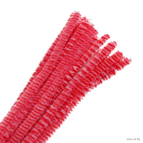 Проволока синельная для творчества "Двухцветная" (300 мм; 30 шт.; красно-белый) — фото, картинка
