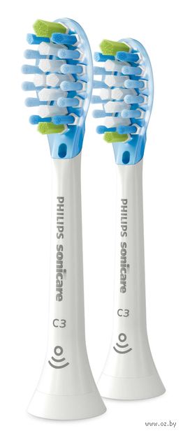 Насадка для электрической зубной щётки Philips Sonicare "C3 Premium Plaque Control" (2 шт.) — фото, картинка