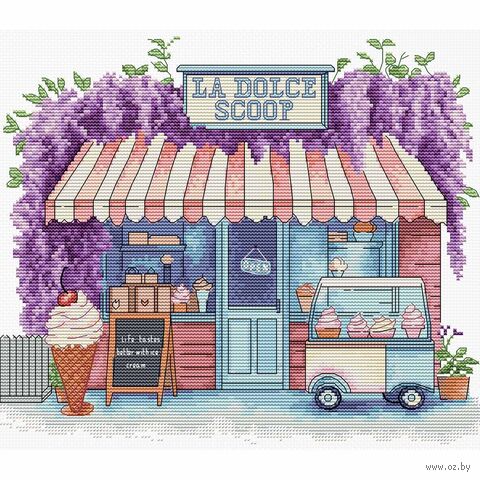 Набор для вышивания "Коробочка с мороженым" (200х240 мм) — фото, картинка