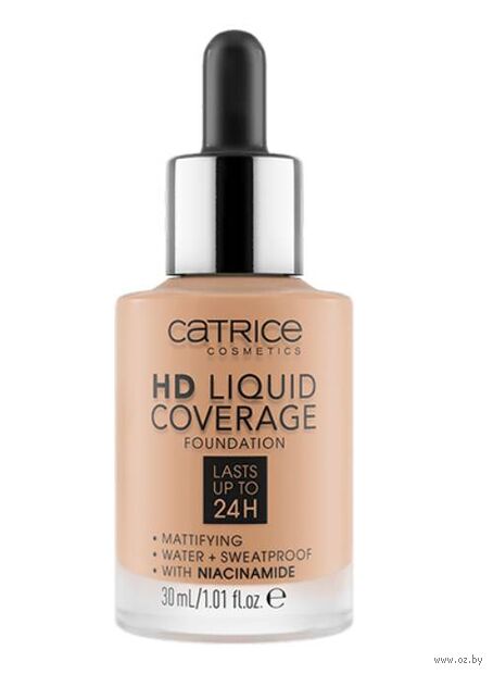 Тональная основа для лица "HD Liquid Coverage" тон: 040, warm beige — фото, картинка