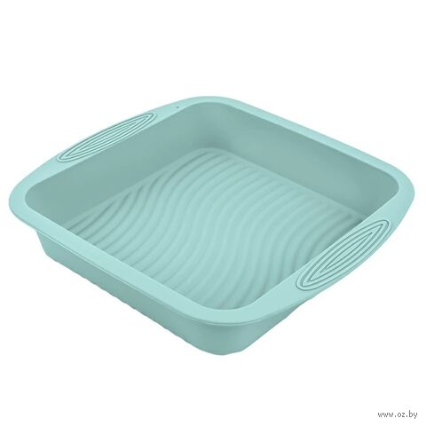 Форма для запекания силиконовая "Darvish DV-H-2132-1" (265х255х50 мм; голубой) — фото, картинка