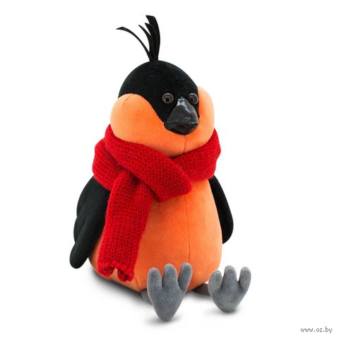 Мягкая игрушка "Снегирь. Красный шарф" (20 см) — фото, картинка