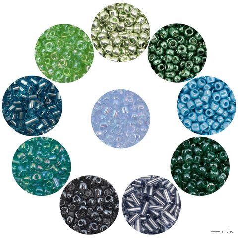Набор бисера "Ассорти №3" (10 цветов) — фото, картинка