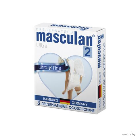 Презервативы "Masculan. Ultra 2. Особо тонкие" (3 шт.) — фото, картинка