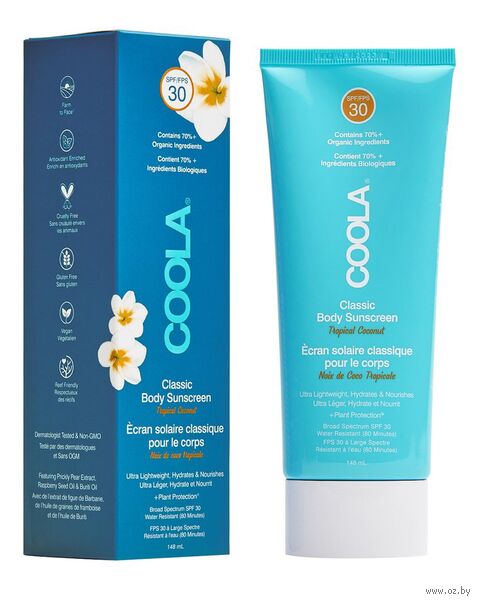 Крем солнцезащитный для тела "Тропический кокос" SPF 30 (148 мл) — фото, картинка