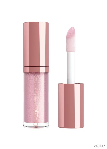 Блеск для губ "Gloss Story" тон: 05, прозрачный с шиммером — фото, картинка