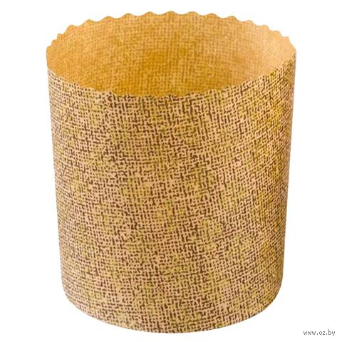 Форма для выпекания кулича бумажная "Орнамент" (7х8,5 см; 6 шт.) — фото, картинка