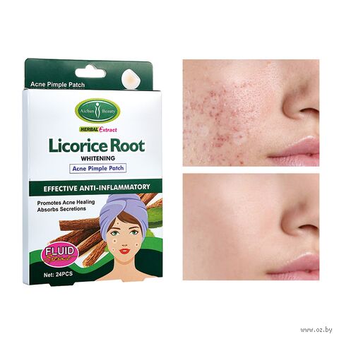 Точечные патчи для лица "Licorice Root Acne" (24 шт.) — фото, картинка